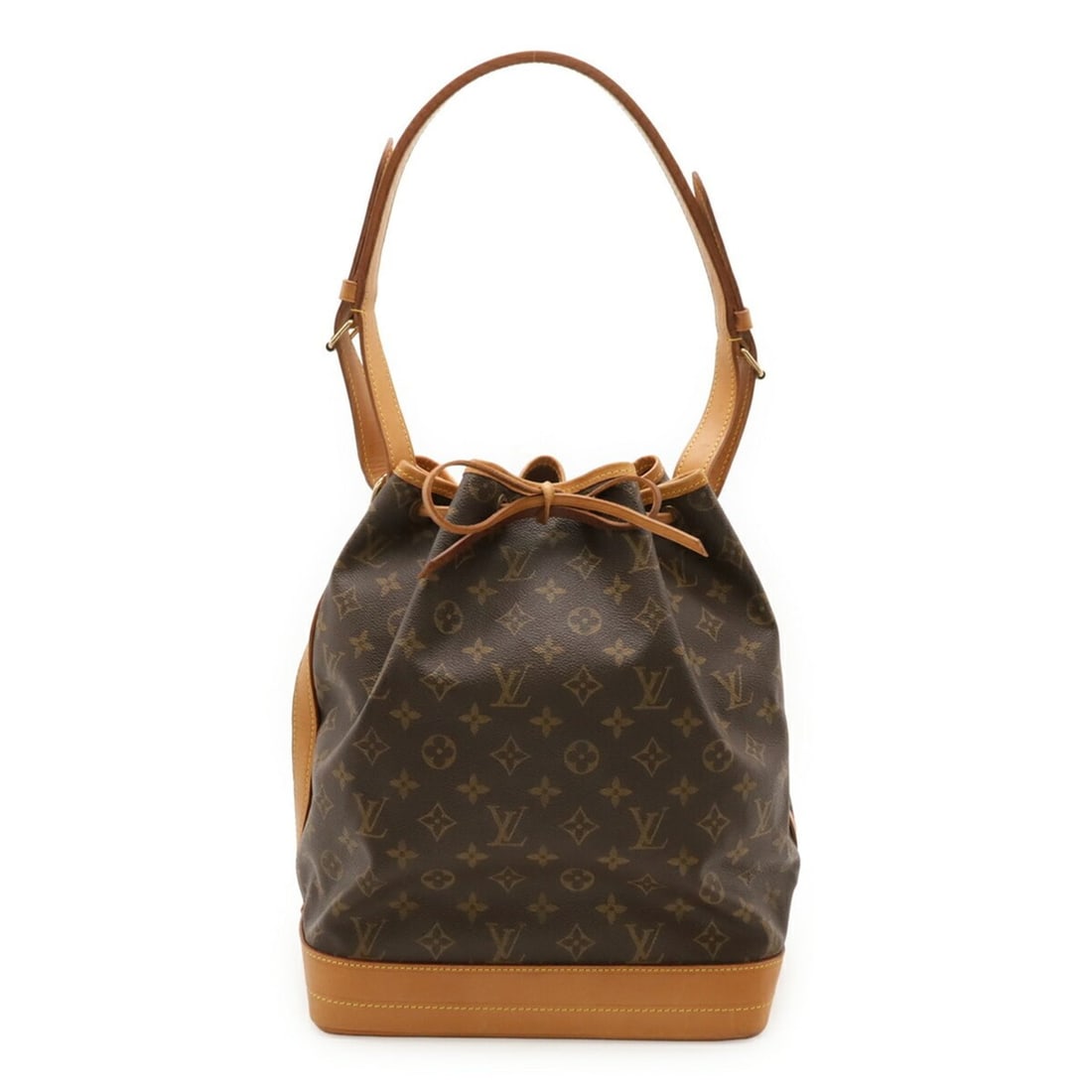 LOUIS VUITTON Monogram Noe Shoulder Bag, Model M42224: --- Catalog ---Category: SizeSize (HxWxD): 34.5cm x 26cm x 18.5cm / 13.58'' x 10.23'' x 7.28''Category: DesignType: Shoulder bagColor: BrownGender: Women,MenMaterial: Monogram , Canvas Category: Gener
