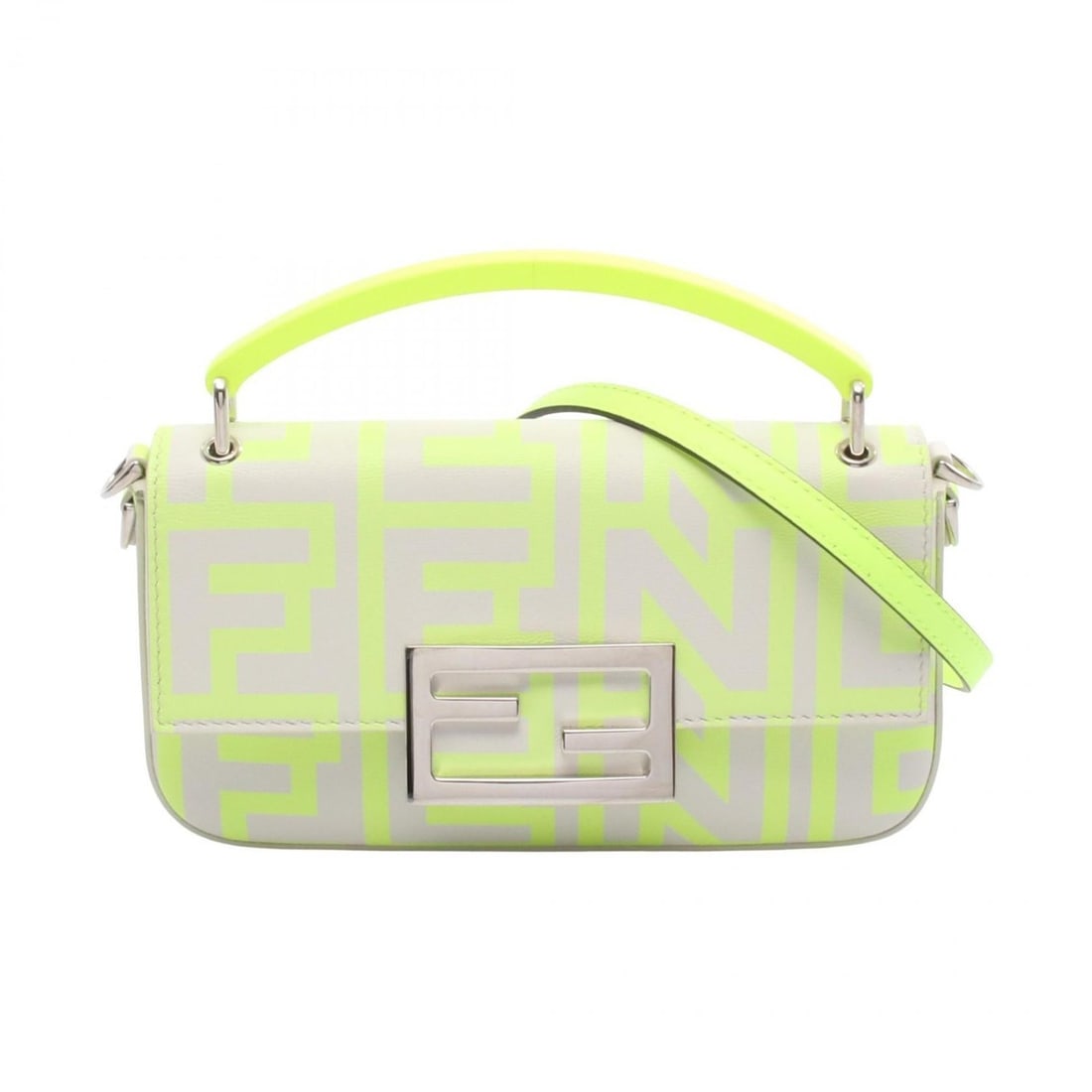 Fendi x Marc Jacobs Baguette Smartphone Pouch Shoulder Bag, Leather, Women's, Gray and Yellow,: --- Catalog ---Category: SizeSize (HxWxD): 10cm x 18cm x 2.5cm / 3.93'' x 7.08'' x 0.98''Category: DesignType: Shoulder bagColor: Gray, YellowGender: WomenMaterial: Leather Category: GeneralMPN: 7AS14
