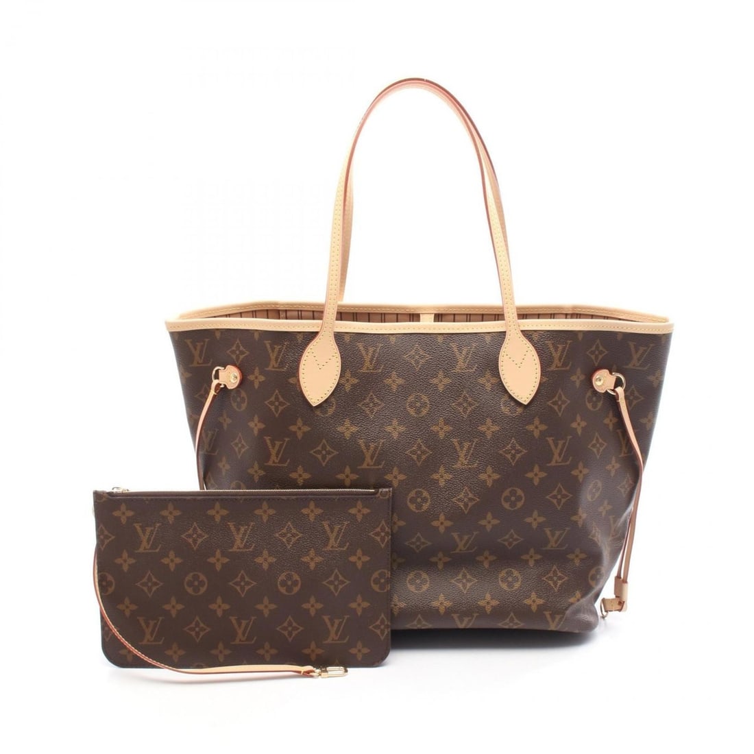 Louis Vuitton Neverfull MM Tote Bag, Coated Canvas and Leather, Monogram, Women's, Brown, M46975: --- Catalog ---Category: SizeSize (HxWxD): 30cm x 31cm x 16cm / 11.81'' x 12.2'' x 6.29''Category: DesignType: Tote bagColor: Brown, MonogramGender: WomenMaterial: Coated canvas , Leather Category: Ge