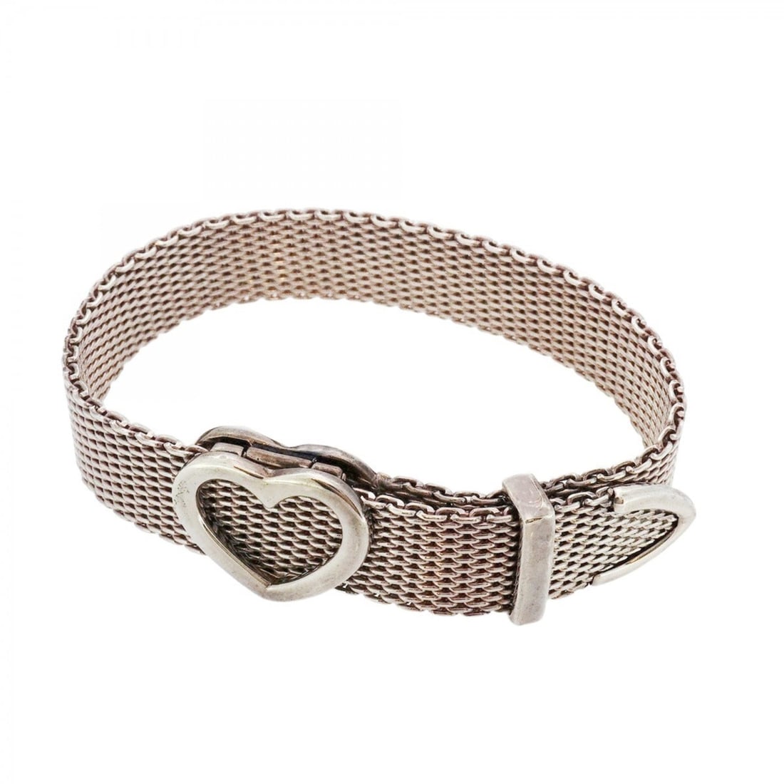 Tiffany Somerset Heart Mesh Bracelet in Silver 925 for Women: --- Catalog ---Category: SizeLength: 16.5cm / 6.49''Category: DesignType: Charm braceletGender: WomenMaterial: Silver 925Category: GeneralBrand: Tiffany--- Item List ---Section: ConditionRanking: Rank
