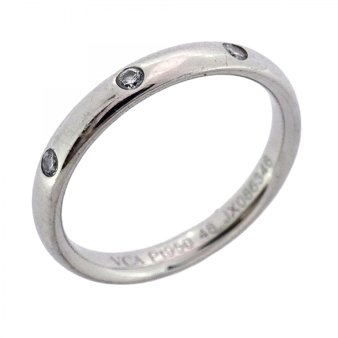Van Cleef & Arpels Tendremont Etoile 3PD Ring, Pt950 Platinum with Diamonds, #48, Women's: --- Catalog ---Category: SizeUS Size: 4.5Brand Size: 48Category: DesignType: Band ringStone: DiamondGender: WomenMaterial: Platinum 950Category: GeneralBrand: Van Cleef & Arpels--- Item List ---Sectio