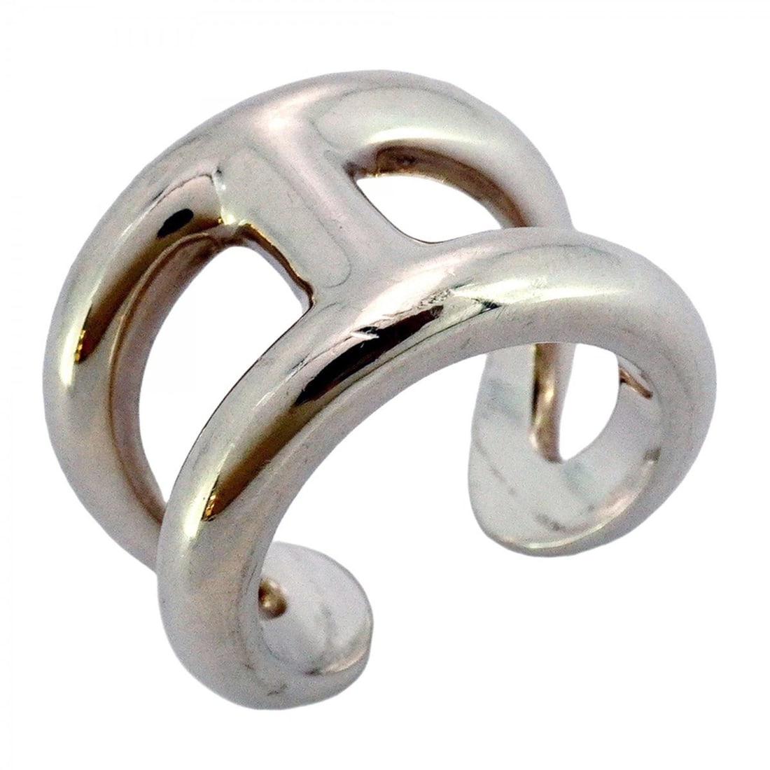 Hermes Hermès Osmos GM Ring, Silver 925, #54, Women's: --- Catalog ---Category: SizeUS Size: 7Brand Size: 54Category: DesignType: Band ringGender: WomenMaterial: Silver 925Category: GeneralBrand: Hermes--- Item List ---Section: ConditionRanking: Rank AB U