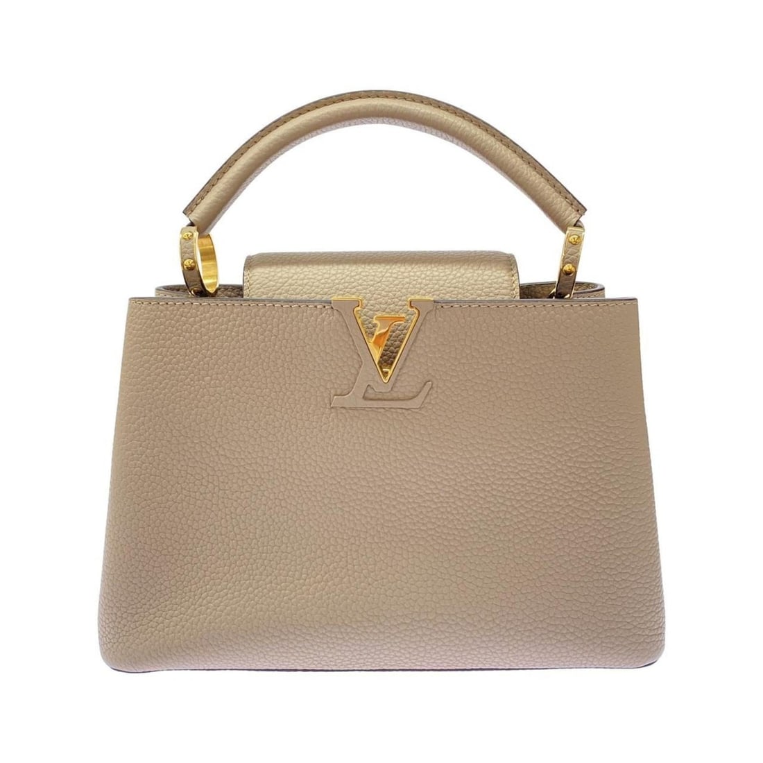 Louis Vuitton Capucines BB M94634 Handbag: --- Catalog ---Category: SizeSize (HxWxD): 18cm x 27cm x 9cm / 7.08'' x 10.62'' x 3.54''Category: DesignType: HandbagColor: GalleGender: Men,WomenHardware Color: GoldCategory: GeneralMPN: M94634Brand: