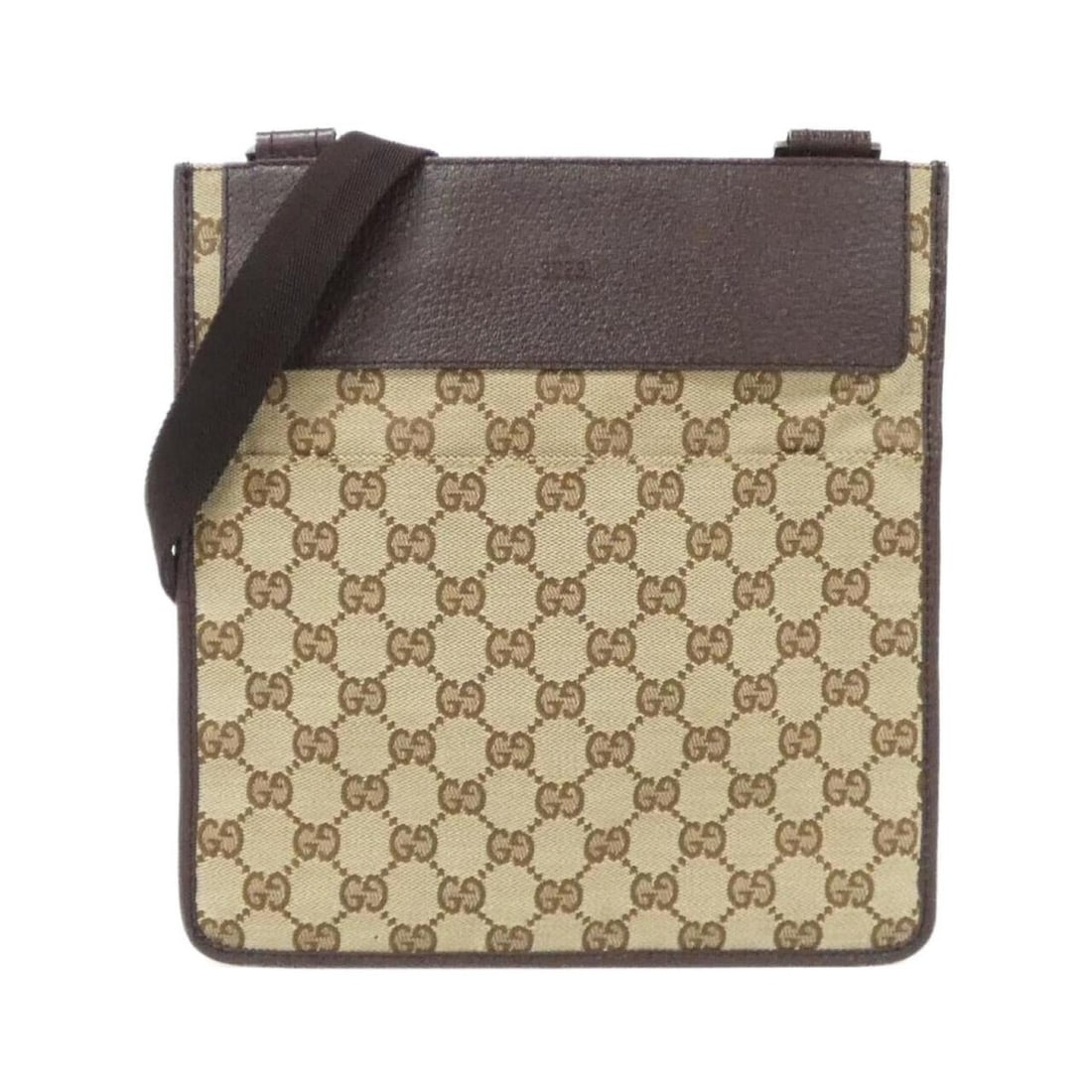 Gucci 27639 Shoulder Bag: --- Catalog ---Category: SizeSize (HxWxD): 25cm x 24cm x 1cm / 9.84'' x 9.44'' x 0.39''Category: DesignType: Shoulder bagColor: Beige, BrownGender: Men,WomenMaterial: GG canvas Hardware Color: SilverC