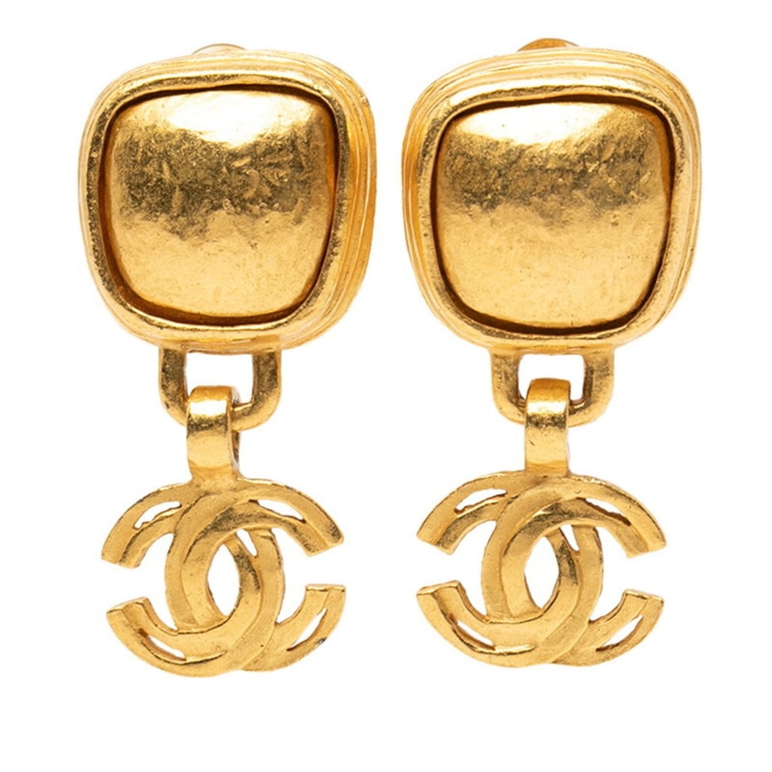 Vintage Chanel Coco Mark Earrings, Gold Plated, Women's, CHANEL: --- Catalog ---Category: SizeSize (HxWxD): 35.70mm x 15.60mm / 1.41'' x 0.61''Category: DesignType: Clip earringsColor: GoldGender: WomenMaterial: Gold platingCategory: GeneralBrand: Chanel--- Item Li