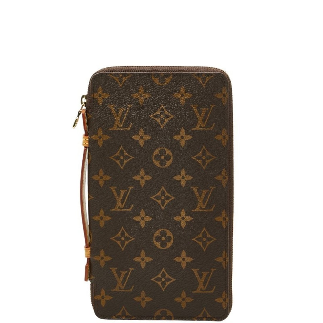 Louis Vuitton Monogram Organizer de Voyage Long Wallet Travel Case M60119 Brown Leather Women's: --- Catalog ---Category: SizeSize (HxWxD): 2cm x 24.5cm x 2cm / 0.78'' x 9.64'' x 0.78''Category: DesignType: Long wallet (bi-fold)Color: BrownGender: WomenMaterial: PVC , Leather Category: GeneralMPN