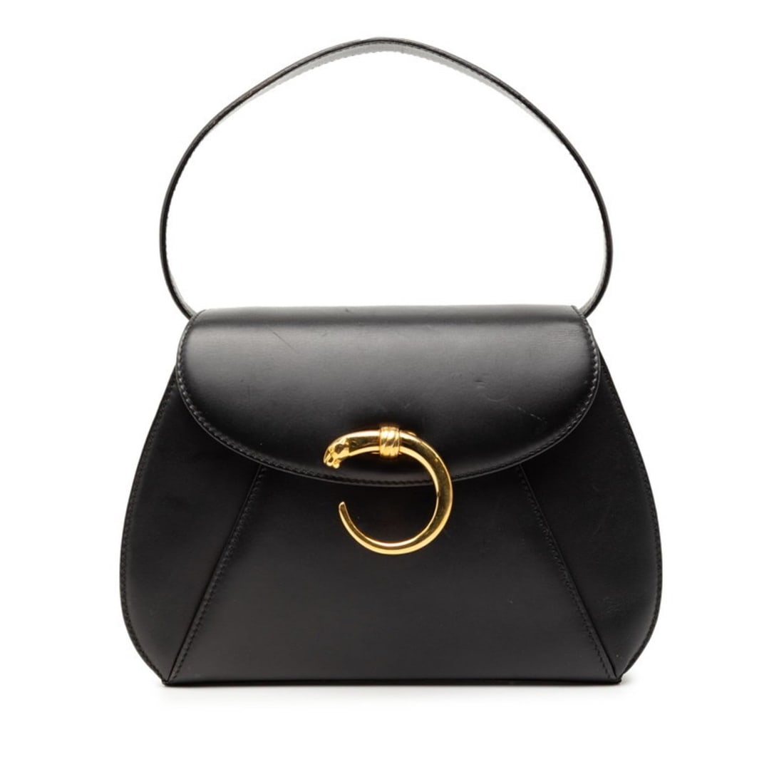 Cartier Panthere Handbag Black Leather Women's CARTIER: --- Catalog ---Category: SizeSize (HxWxD): 17.5cm x 15.5cm x 1cm / 6.88'' x 6.1'' x 0.39''Category: DesignType: HandbagColor: BlackGender: WomenMaterial: Leather Category: GeneralBrand: Cartier--- Ite