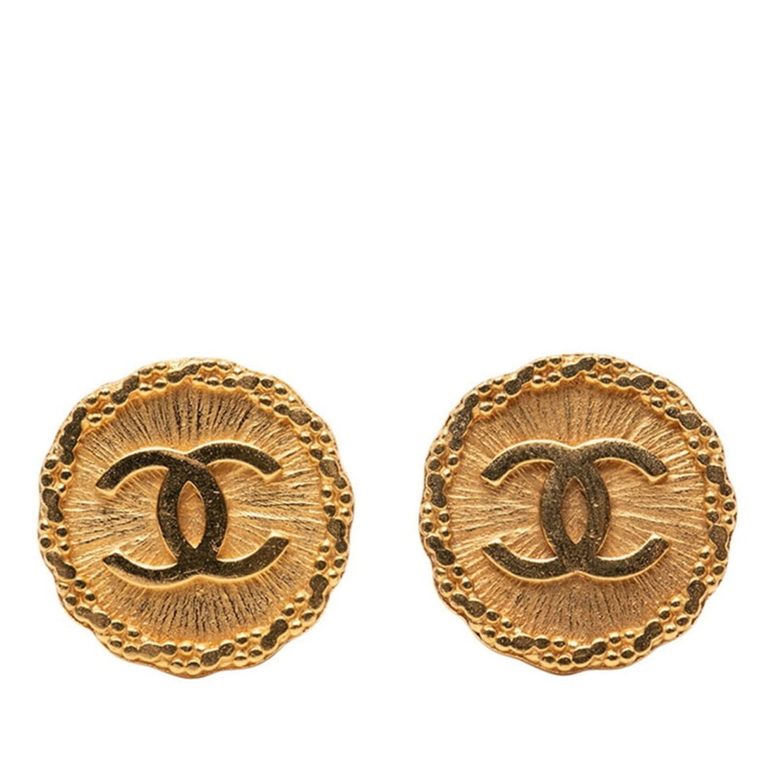 CHANEL Coco Mark Earrings, Gold Plated, Women's,: --- Catalog ---Category: SizeSize (HxWxD): 23.80mm x 23.80mm / 0.94'' x 0.94''Category: DesignType: Clip earringsColor: GoldGender: WomenMaterial: Gold platingCategory: GeneralBrand: Chanel--- Item Li