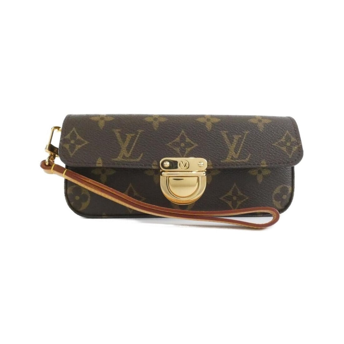 Louis Vuitton Monogram Pochette Lagoon M60008 Glasses Case: --- Catalog ---Category: SizeSize (HxWxD): 8cm x 18cm x 4cm / 3.14'' x 7.08'' x 1.57''Category: DesignType: PochetteColor: MarronGender: WomenMaterial: Coated canvas Hardware Color: GoldCategory: Gene