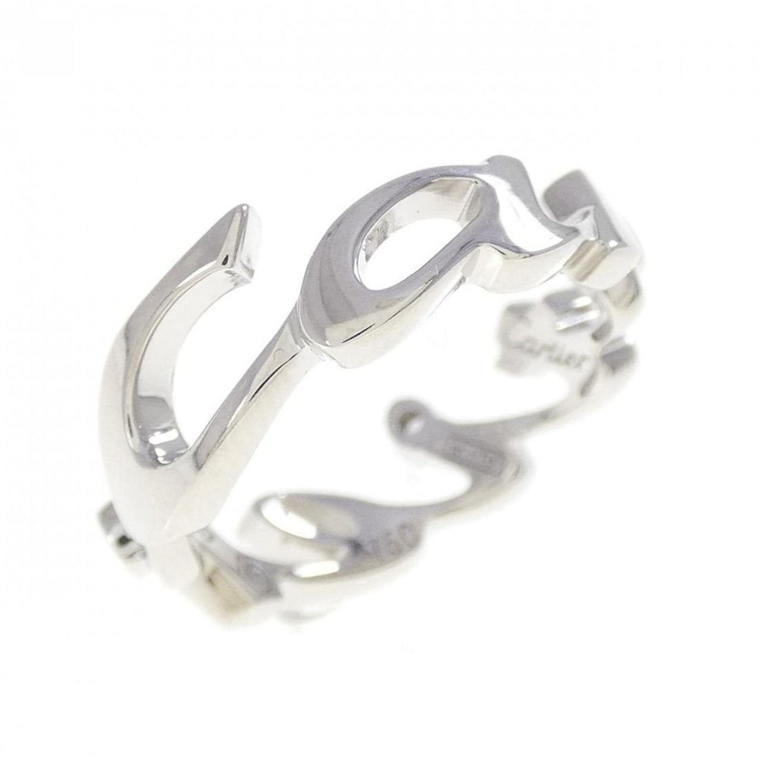 Cartier Signature 2004 Christmas Limited Edition Ring: --- Catalog ---Category: SizeUS Size: 5Brand Size: 49Category: DesignType: Band ringColor: White goldStone: DiamondGender: WomenMaterial: White gold (18K)Category: GeneralBrand: Cartier--- Item List -