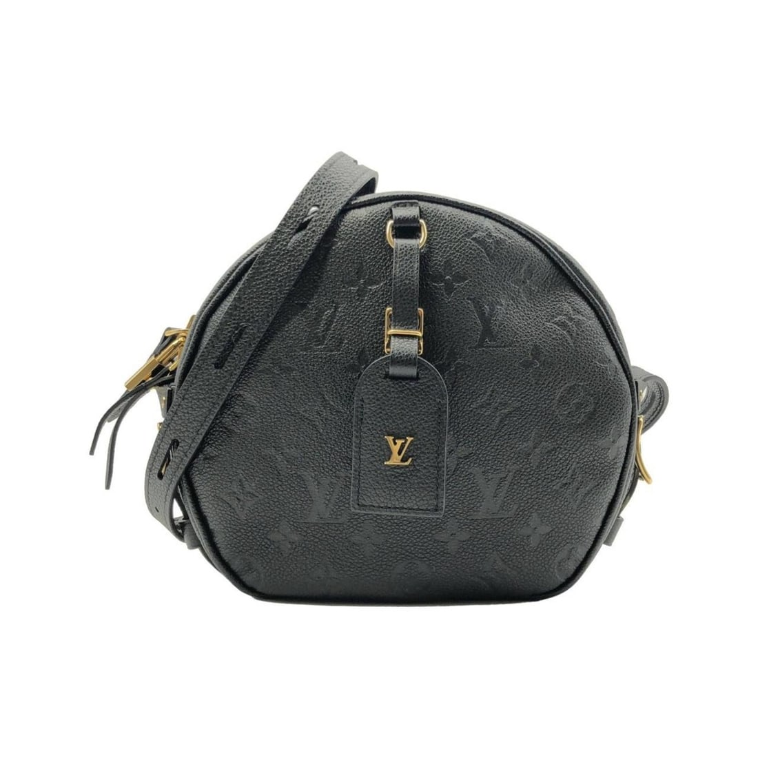 Louis Vuitton Monogram Empreinte Boite Chapeau Souple MM M45649 Shoulder Bag: --- Catalog ---Category: SizeSize (HxWxD): 20cm x 22cm x 8cm / 7.87'' x 8.66'' x 3.14''Category: DesignType: Shoulder bagColor: BlackGender: Women,MenMaterial: Leather Leather/Fur Type: CalfskinCatego
