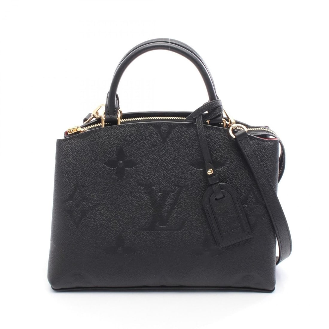 Louis Vuitton Petit Palais PM Handbag in Monogram Empreinte Leather, Black, M58916: --- Catalog ---Category: SizeSize (HxWxD): 20cm x 28cm x 12cm / 7.87'' x 11.02'' x 4.72''Category: DesignType: HandbagColor: BlackGender: WomenMaterial: Monogram Empreinte Category: GeneralMPN: M58916