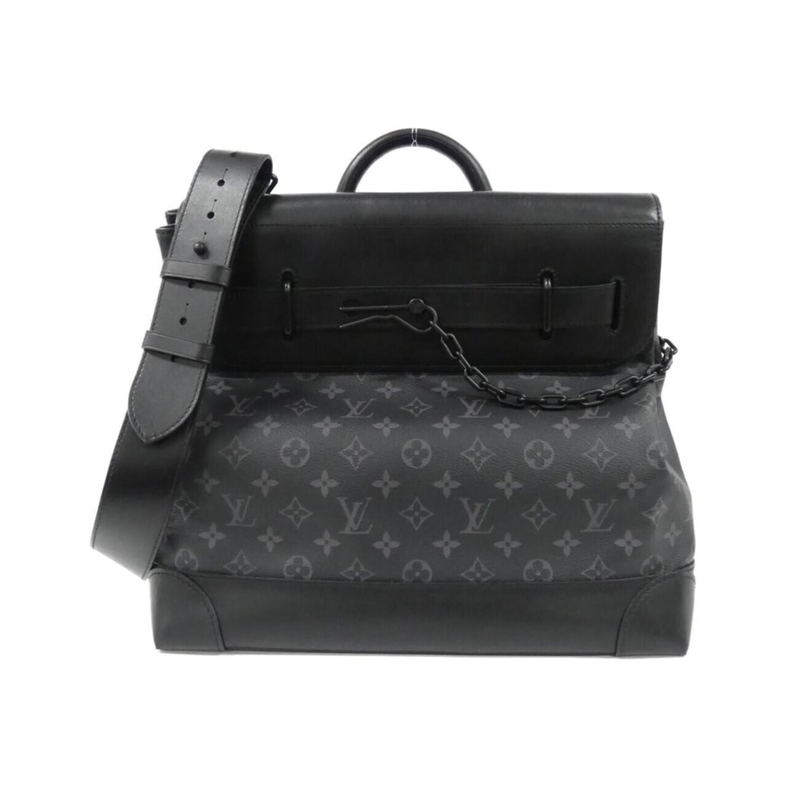 Louis Vuitton Monogram Eclipse Steamer PM M44731 Handbag: --- Catalog ---Category: SizeWeight: 1.39kg / 3.06lb.Size (HxWxD): 35cm x 36cm x 15cm / 13.77'' x 14.17'' x 5.9''Strap Length: 100.5cm - 115cm / 39.56'' - 45.27''Handle Length: 18cm / 7.08''Category:
