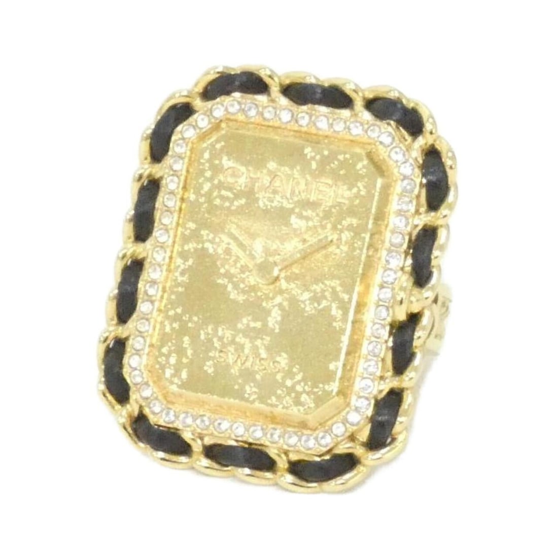 Chanel ABB114 Ring: --- Catalog ---Category: SizeJP Size: 12US Size: 6.5Category: DesignType: Band ringColor: BlackGender: WomenMaterial: LeatherCategory: GeneralBrand: Chanel--- Item List ---Section: ConditionRanking: R