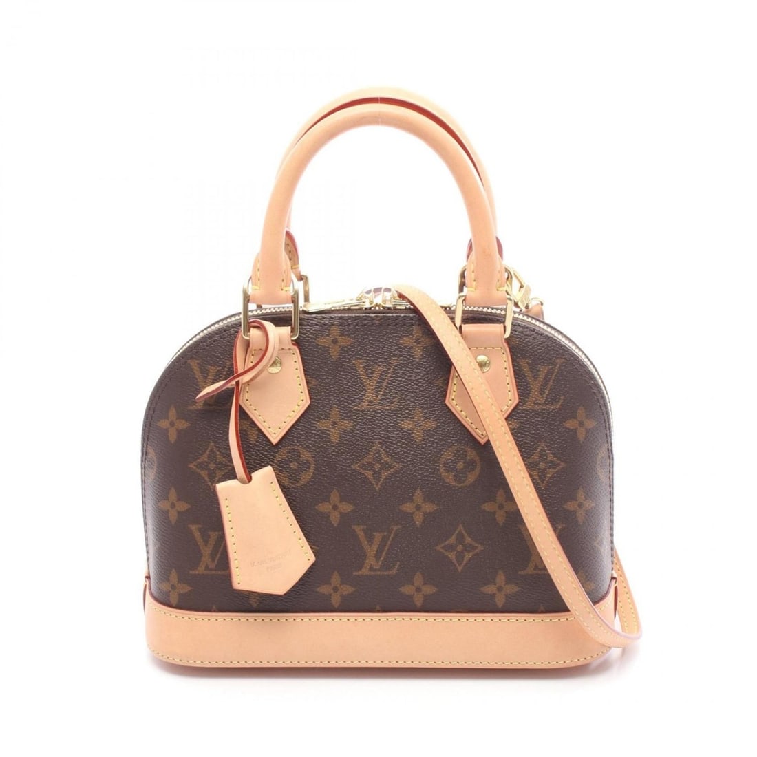 Louis Vuitton Alma BB Handbag, Coated Canvas and Leather, Monogram, Women's, Brown, M53152: --- Catalog ---Category: SizeSize (HxWxD): 17cm x 23cm x 11cm / 6.69'' x 9.05'' x 4.33''Category: DesignType: HandbagColor: BrownGender: WomenMaterial: Coated canvas , Leather Category: GeneralMPN: M5