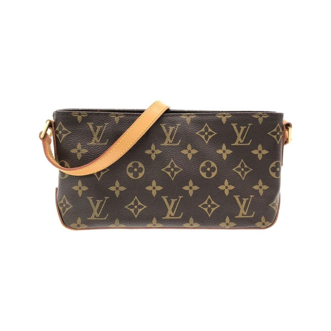 Louis Vuitton Monogram Trotter Shoulder Bag M51240: --- Catalog ---Category: SizeSize (HxWxD): 12.5cm x 26cm x 7cm / 4.92'' x 10.23'' x 2.75''Category: DesignType: Shoulder bagColor: MarronGender: WomenMaterial: Coated canvas Hardware Color: GoldCatego