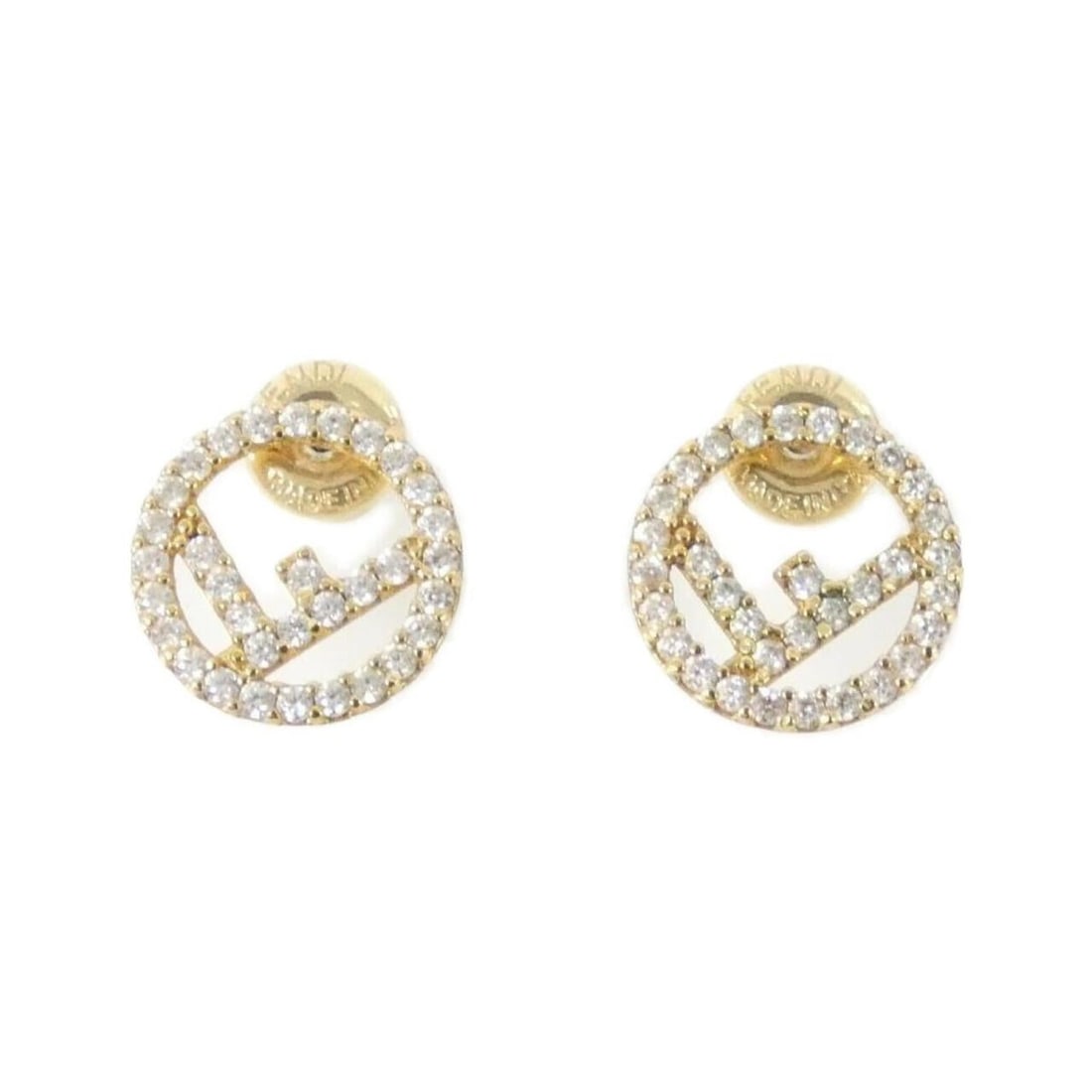 Fendi 8AG738 6DM Earrings: --- Catalog ---Category: SizeSize (HxWxD): 10.00mm x 10.00mm / 0.39'' x 0.39''Category: DesignType: Stud earringsColor: Clear, GoldGender: WomenCategory: GeneralMPN: 8AG738 6DMBrand: Fendi--- Item Lis