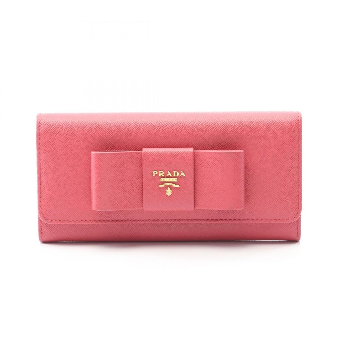 Prada SAFFIANO FIOCCO Bifold Long Wallet in Saffiano Leather, Women's, Pink: --- Catalog ---Category: SizeSize (HxWxD): 9cm x 19cm x 2.5cm / 3.54'' x 7.48'' x 0.98''Category: DesignType: Long wallet (bi-fold)Color: PinkGender: WomenMaterial: Saffiano Category: GeneralBrand: Pr
