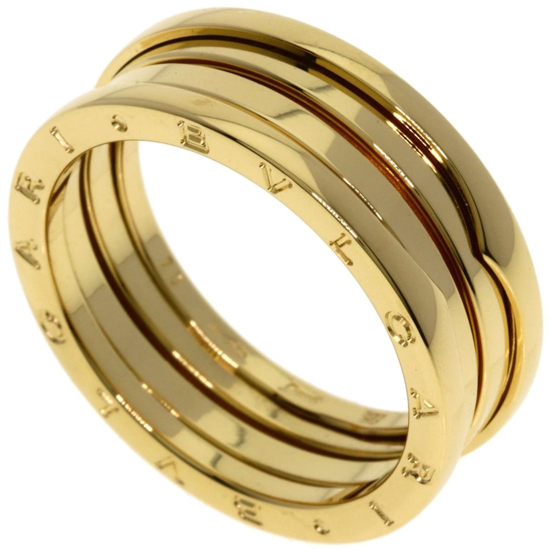 BVLGARI B-zero1 3-Band #70 Ring, 18K Yellow Gold, Unisex: --- Catalog ---Category: SizeWidth: 9.4mm / 0.37''Weight: 13g / 0.45oz.JP Size: 30US Size: 14.5Category: DesignType: Band ringColor: YellowMetal: GoldGender: UnisexMetal Purity: 18KCategory: GeneralLi