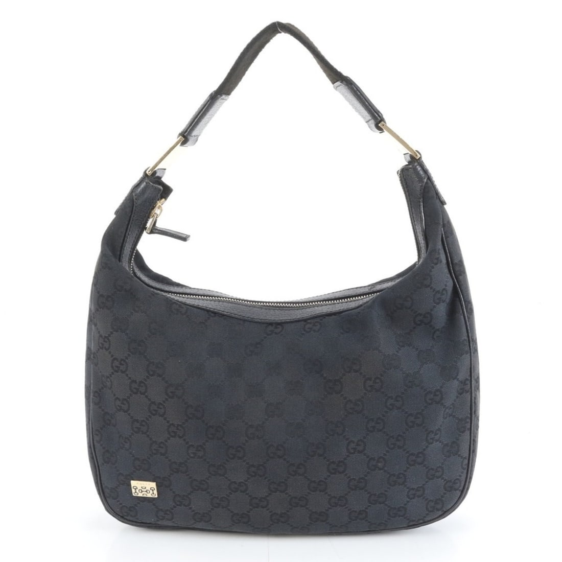 Gucci GG Canvas 145757 Leather Hobo Shoulder Bag One-Shoulder Tote Handbag Women's: --- Catalog ---Category: SizeSize (HxWxD): 20cm x 29cm x 6cm / 7.87'' x 11.41'' x 2.36''Category: DesignType: Shoulder bagColor: BlackGender: WomenMaterial: Leather , Canvas Category: GeneralMPN: 1457