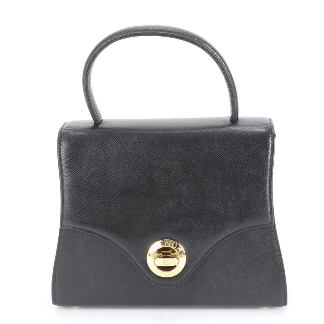 Givenchy Turnlock Leather Handbag Top Handle Tote Black Women's: --- Catalog ---Category: SizeSize (HxWxD): 16cm x 21.5cm x 7cm / 6.29'' x 8.46'' x 2.75''Handle Length: 27cm / 10.62''Category: DesignType: HandbagColor: BlackGender: WomenClosure: Turn lockMaterial: