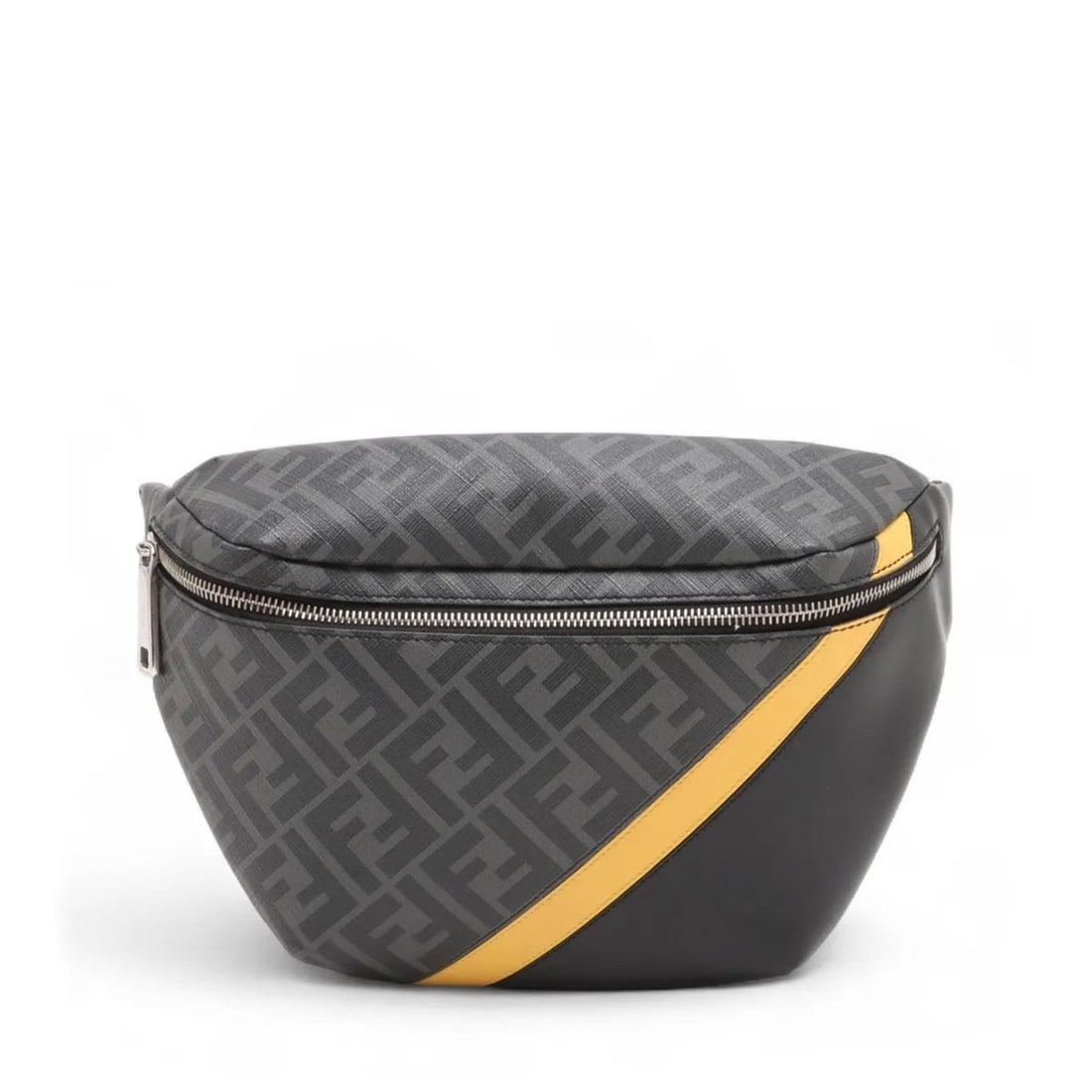 Fendi Zucca 7VA434 Leather Body Bag/Waist Pouch/Shoulder Bag in Black for Men: --- Catalog ---Category: SizeSize (HxWxD): 19cm x 33cm x 6cm / 7.48'' x 12.99'' x 2.36''Category: DesignType: Sling bagColor: BlackGender: MenMaterial: Leather , Coated canvas Category: GeneralLine: Z