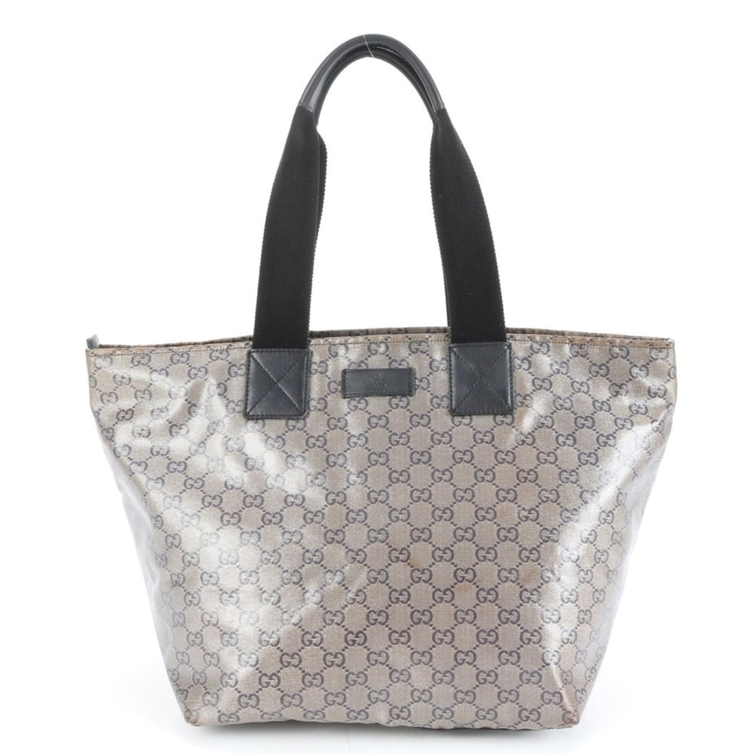 Gucci GG Crystal 131231 Leather Tote Bag Shoulder Handbag Black Women's: --- Catalog ---Category: SizeSize (HxWxD): 28cm x 28cm x 23cm / 11.02'' x 11.02'' x 9.05''Strap Length: 51cm / 20.07''Category: DesignType: Tote bagColor: BlackGender: WomenMaterial: Leather , Coated