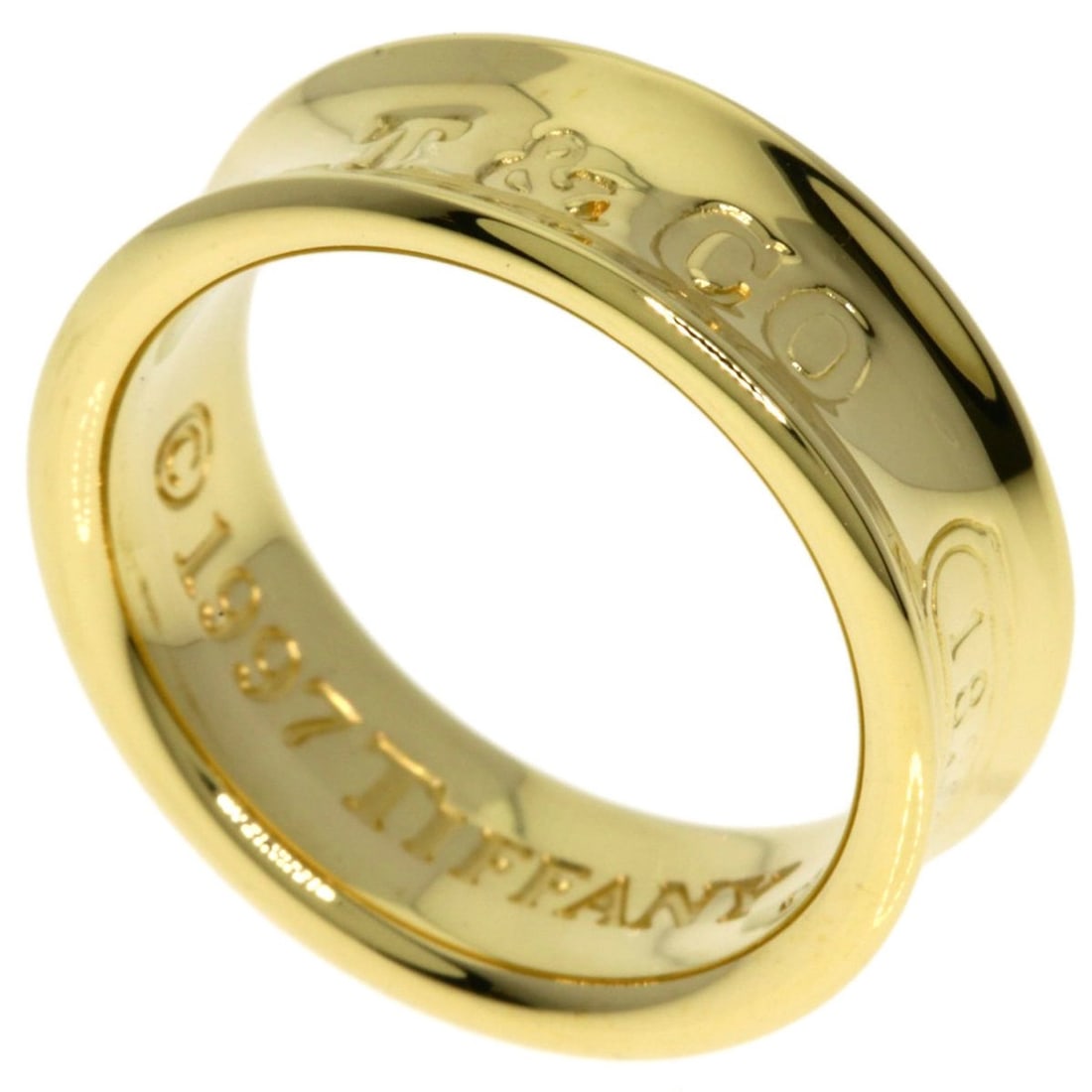 Tiffany 1837 Ring, 18K Yellow Gold, Women's, TIFFANY & Co.: --- Catalog ---Category: SizeJP Size: 6.5US Size: 3.5Category: DesignType: Band ringGender: WomenMaterial: Yellow gold (18K)Category: GeneralBrand: Tiffany--- Item List ---Section: ConditionRanking: R