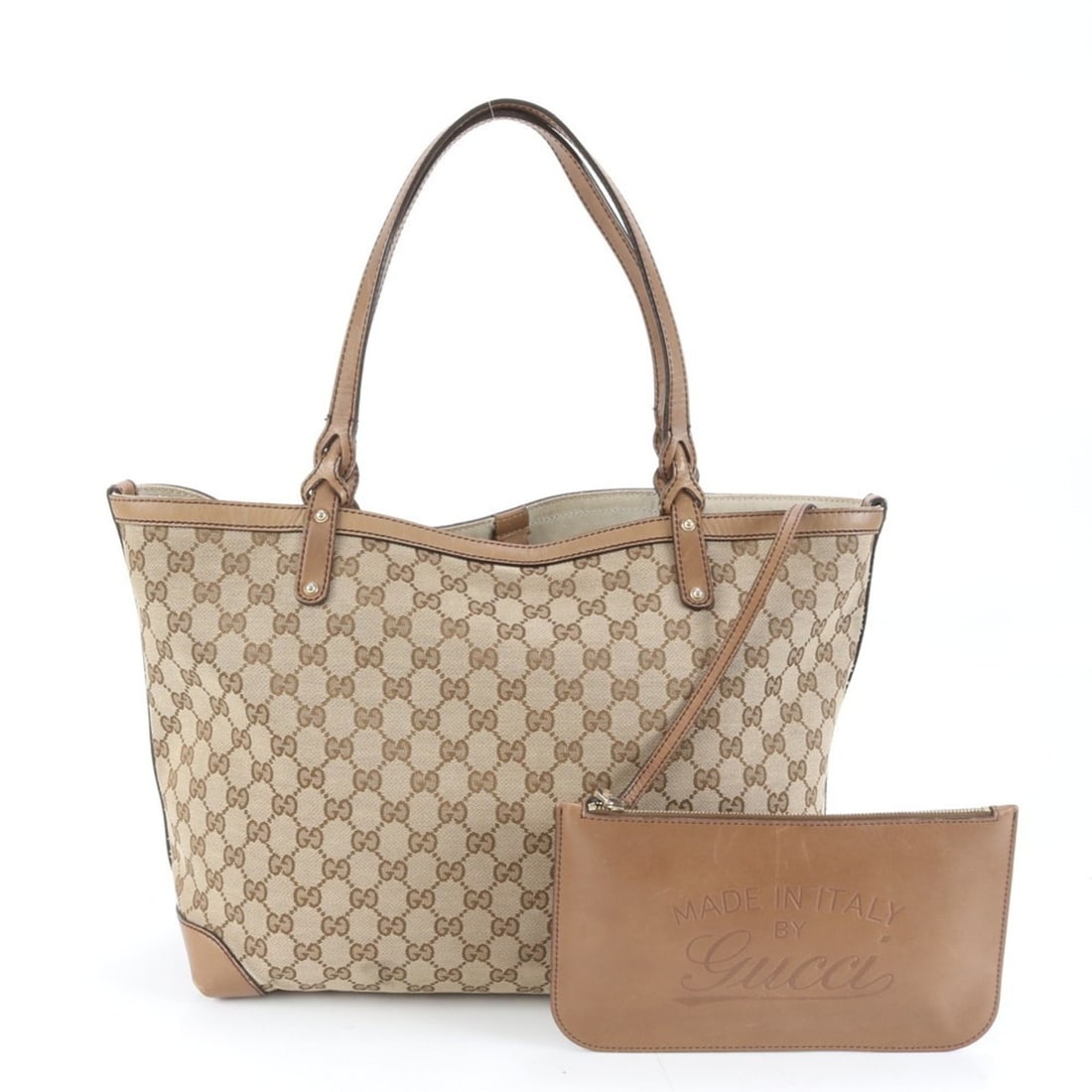 Gucci GG Canvas 247209 Leather Tote Bag Shoulder Handbag Brown Women's: --- Catalog ---Category: SizeSize (HxWxD): 28cm x 35cm x 16cm / 11.02'' x 13.77'' x 6.29''Category: DesignType: Pouch, Tote bagColor: BrownGender: WomenMaterial: Leather , Canvas Category: GeneralMPN: