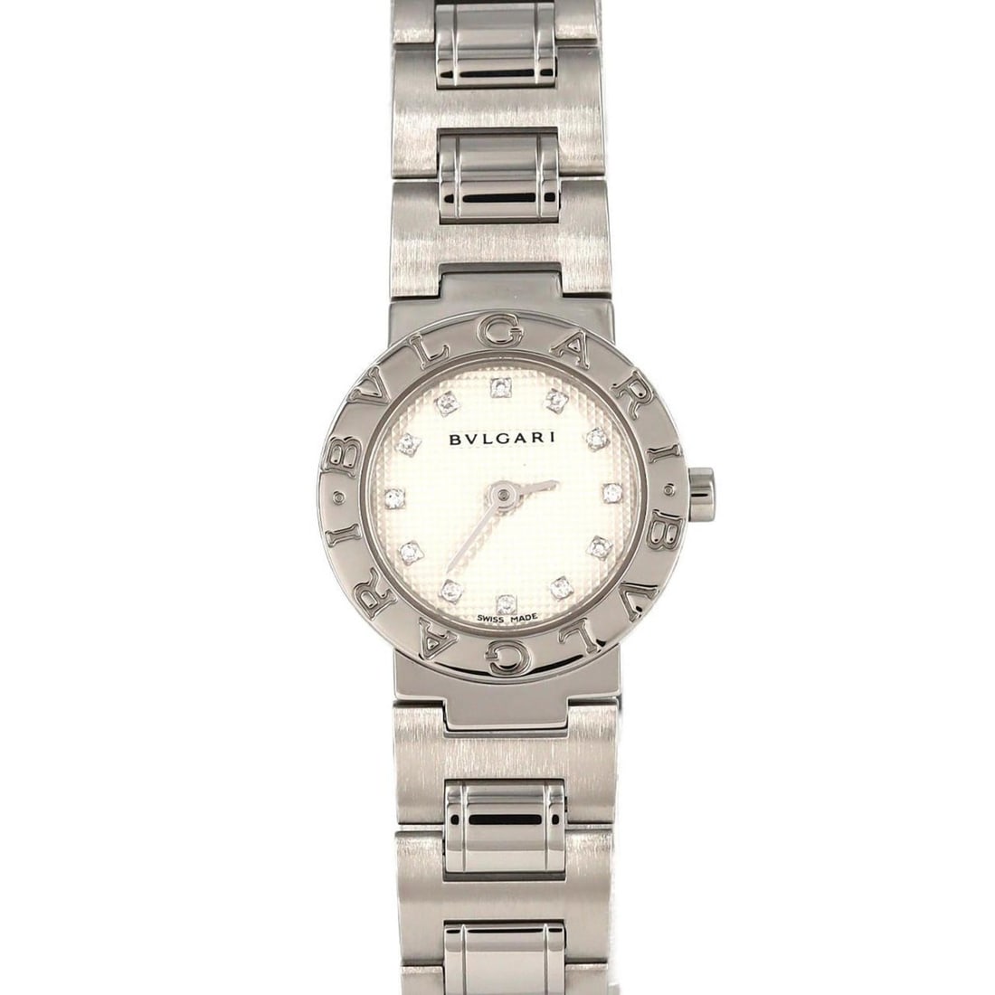 Bvlgari 12P BB23SS BB23WSS 12 SS Wristwatch Quartz: --- Catalog ---Category: SizeWrist Size: 16cm / 6.29''Case Diameter: 23mm / 0.91''Category: DesignType: WristwatchGender: WomenColor (Dial): WhiteMaterial (Band): Stainless steelMaterial (Case): Stain