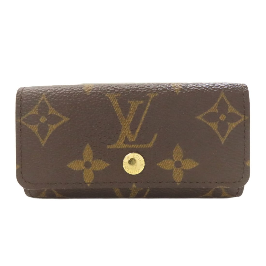 Louis Vuitton M62631 Multicle 4 Key Case Monogram Canvas Women's LOUIS VUITTON: --- Catalog ---Category: DesignType: KeycaseColor: MonogramGender: WomenMaterial: Monogram Category: GeneralMPN: M62631Brand: Louis VuittonCategory: Physical PropertiesSize (HxWxD): 5.5cm x 10.5cm x 1