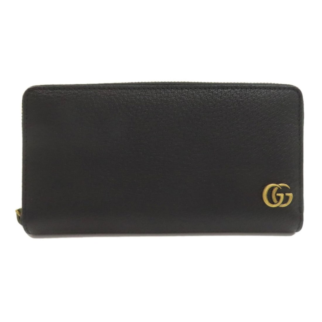 Gucci 428736 Double G Zip Around Wallet, Leather, Women's: --- Catalog ---Category: SizeSize (HxWxD): 10.5cm x 19cm x 2.5cm / 4.13'' x 7.48'' x 0.98''Category: DesignType: Long wallet (bi-fold)Color: BlackGender: WomenMaterial: Leather Category: GeneralMPN: 4