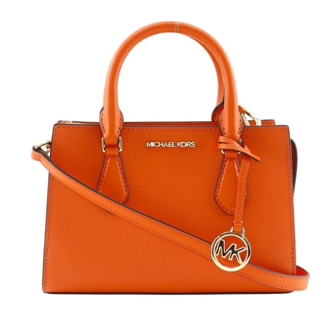 Michael Kors SHEILA Handbag, 2-Way Shoulder Bag, 35S3G6HS5L, Calfskin, Orange, Zipper, SHEILA,: --- Catalog ---Category: SizeSize (HxWxD): 16cm x 23.5cm x 8cm / 6.29'' x 9.25'' x 3.14''Category: DesignType: HandbagColor: OrangeGender: WomenMaterial: Leather Leather/Fur Type: CalfskinCategory: Ge