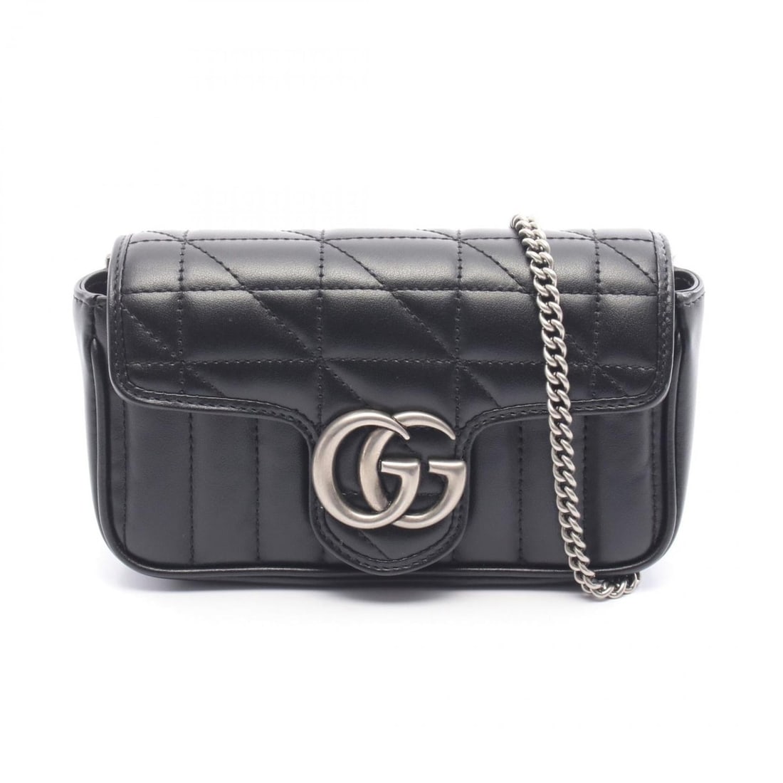 Gucci GG Marmont Super Mini Bag, Leather Shoulder Women's, Black, 476433: --- Catalog ---Category: SizeSize (HxWxD): 10cm x 17cm x 4.5cm / 3.93'' x 6.69'' x 1.77''Category: DesignType: Shoulder bagColor: BlackGender: WomenMaterial: Leather Category: GeneralMPN: 476433Brand: