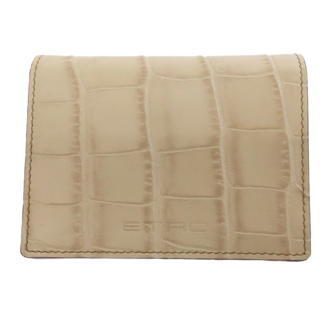 Etro Crocodile Embossed Leather Bifold Wallet for Women (1 of 17)