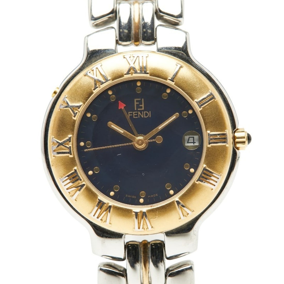 Fendi Men's Watch, 920G Quartz Movement, Navy Dial, Stainless Steel, Plated: --- Catalog ---Category: SizeWrist Size: 19.5cm / 7.67''Case Diameter: 35.6mm / 1.4''Category: DesignType: WristwatchGender: MenColor (Dial): NavyMaterial (Band): Stainless steelMaterial (Case): Stain