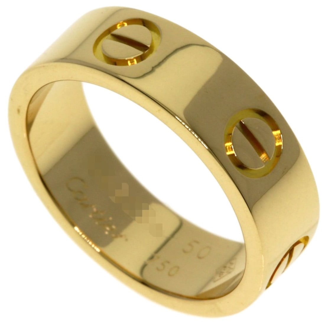 Cartier Love Ring #50 18K Yellow Gold Women's: --- Catalog ---Category: SizeJP Size: 10US Size: 5.5Category: DesignType: Band ringGender: WomenMaterial: Yellow gold (18K)Category: GeneralBrand: Cartier--- Item List ---Section: ConditionRanking: Ra
