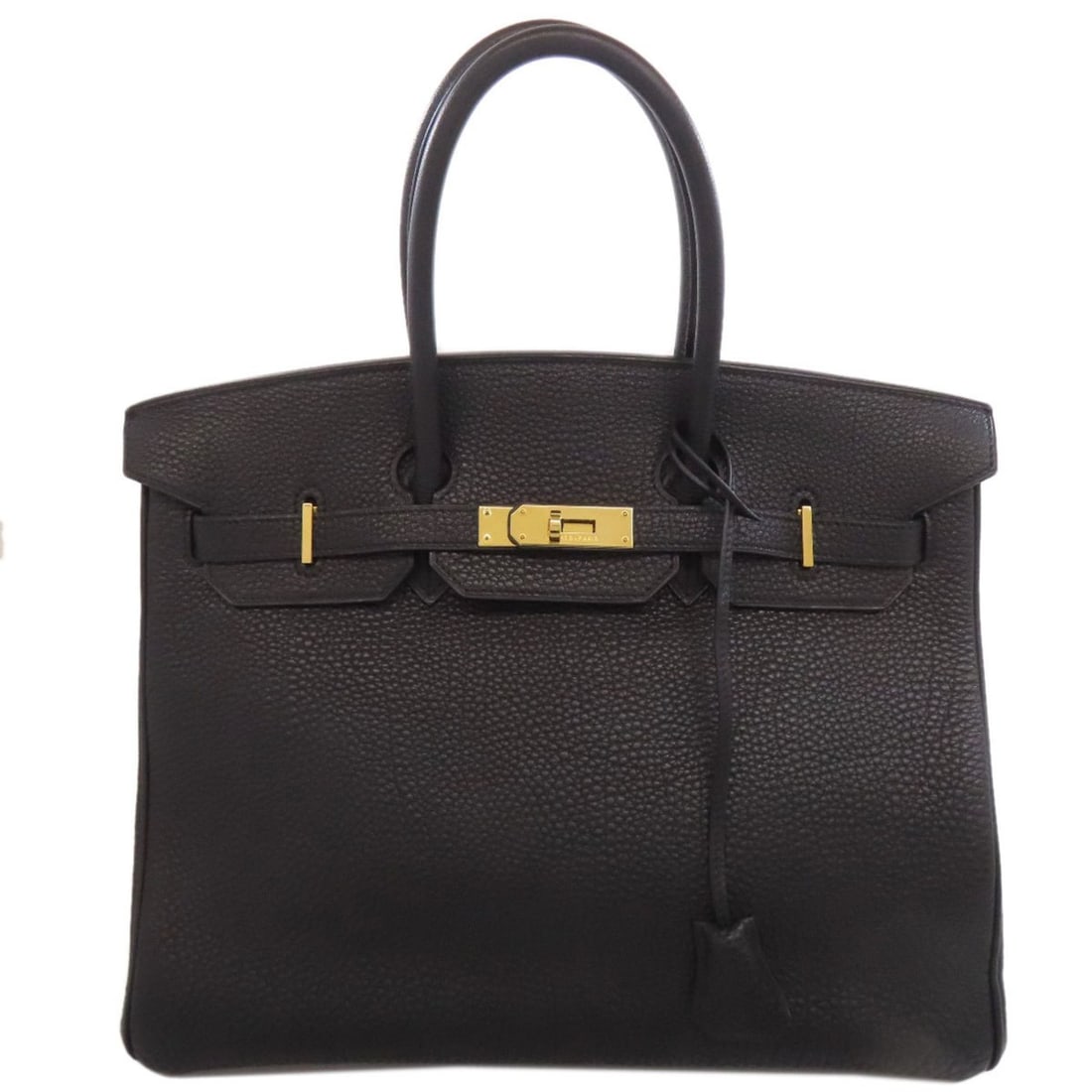Hermes Birkin 35 Fjord Handbag with Gold Hardware for Women: --- Catalog ---Category: SizeSize (HxWxD): 25cm x 35cm x 19cm / 9.84'' x 13.77'' x 7.48''Category: DesignType: HandbagColor: BlackGender: WomenMaterial: Fjord leather Category: GeneralBrand: Hermes---