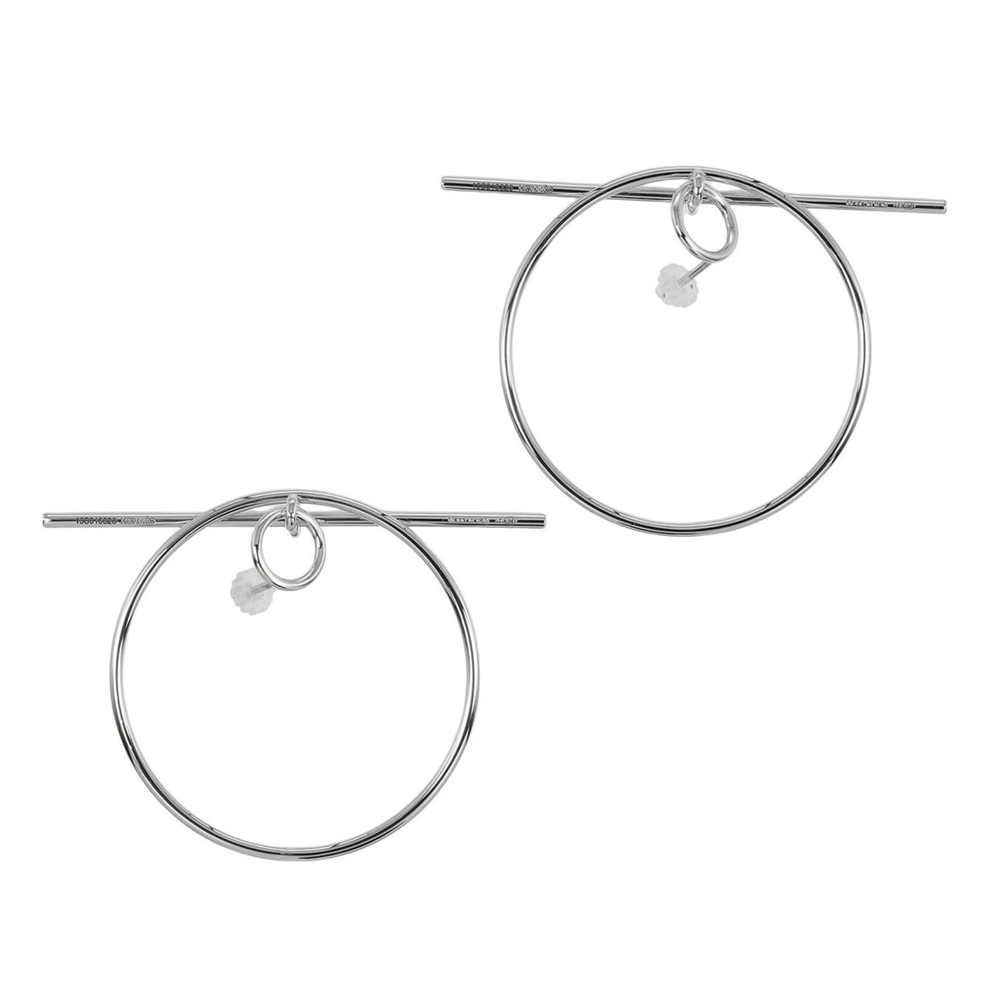 Hermes Hermès Echappé Loop Earrings, Medium Size, 925 Sterling Silver, Approx. 10.6g, Women's: --- Catalog ---Category: SizeSize (HxWxD): 44.00mm x 60.00mm / 1.73'' x 2.36''Category: DesignType: Ring earringsColor: SilverGender: WomenMaterial: Silver 925Category: GeneralBrand: Hermes--- Item Li