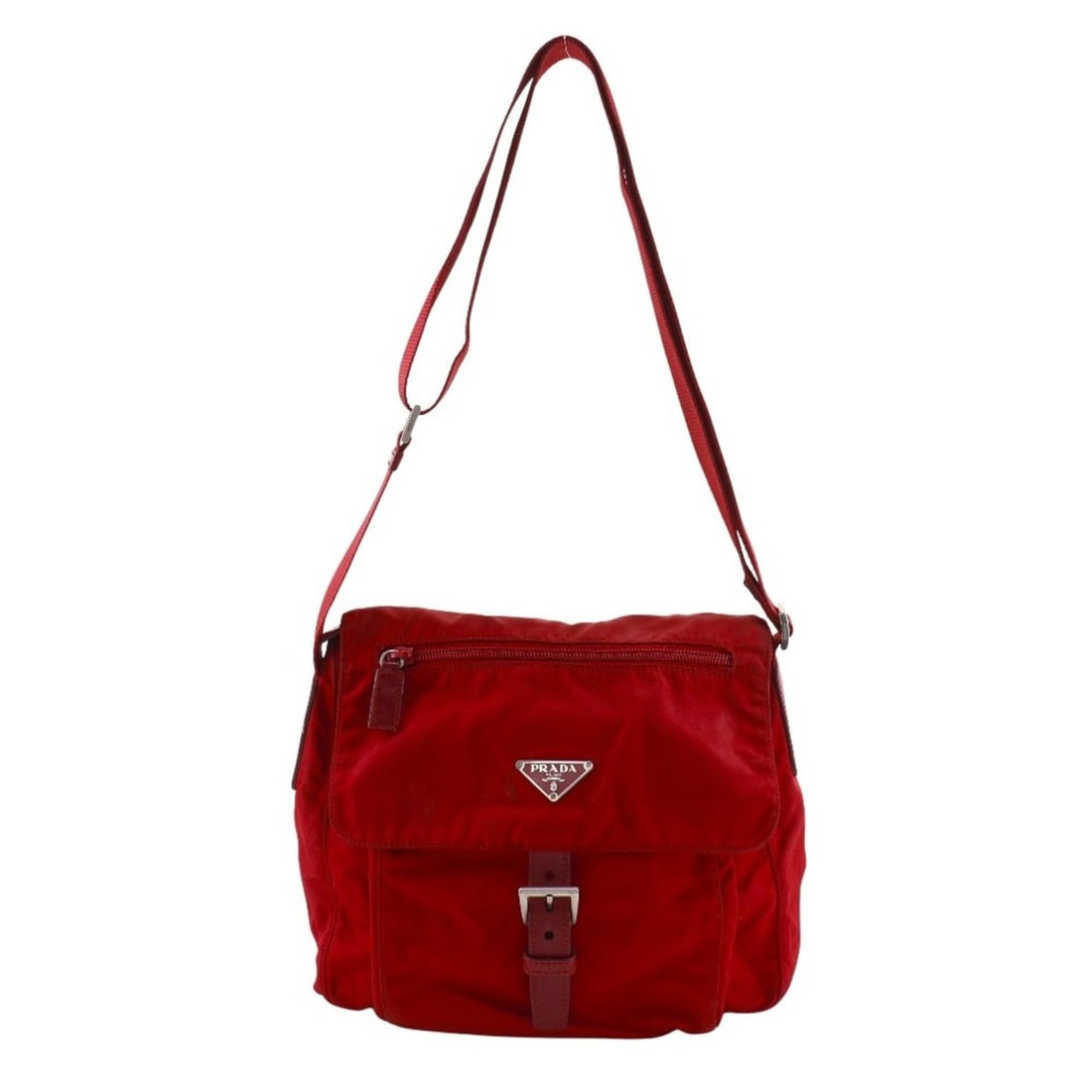 PRADA Shoulder Bag Nylon Red A5 Belt Clasp Women's: --- Catalog ---Category: SizeSize (HxWxD): 22cm x 24cm x 10cm / 8.66'' x 9.44'' x 3.93''Category: DesignType: Shoulder bagColor: Red colorGender: WomenMaterial: Nylon Category: GeneralBrand: Prada---