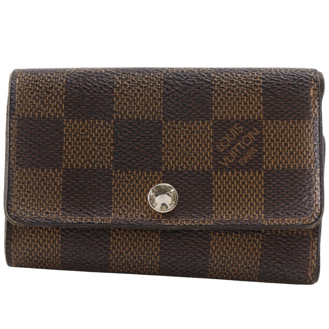 Louis Vuitton Multicles 6 Key Case N62630 Damier Canvas 2013 Brown CT2193 Snap Button Unisex: --- Catalog ---Category: DesignType: KeycaseColor: BrownGender: Women,MenMaterial: Damier Canvas Category: GeneralBrand: Louis VuittonCategory: Physical PropertiesSize (HxWxD): 7cm x 10cm x 2cm / 2.75