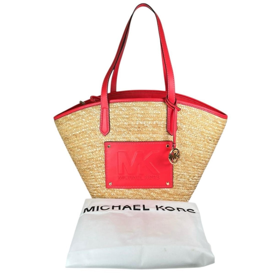 Michael Kors Kimber Canvas Basket Bag, Pink, 35T2G7KT71: --- Catalog ---Category: SizeSize (HxWxD): 31cm x 50cm x 17cm / 12.2'' x 19.68'' x 6.69''Category: DesignType: HandbagColor: PinkGender: WomenMaterial: Canvas , Leather Category: GeneralMPN: 35T2G7KT7