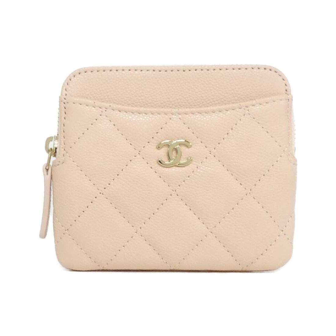 Chanel Timeless Classic Line AP2061 Wallet/Coin Case: --- Catalog ---Category: SizeSize (HxWxD): 9.5cm x 11cm x 1.5cm / 3.74'' x 4.33'' x 0.59''Category: DesignType: Coin purse/coin caseColor: Gold, Light pinkGender: WomenMaterial: Grained Calfskin Categ