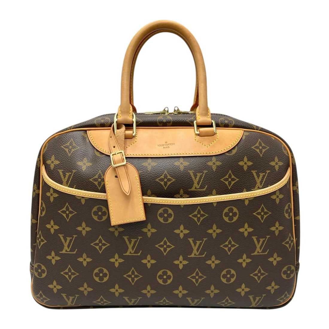 Louis Vuitton Deauville M47270 Monogram Canvas Handbag for Women: --- Catalog ---Category: SizeSize (HxWxD): 26cm x 34.5cm x 13.5cm / 10.23'' x 13.58'' x 5.31''Category: DesignType: HandbagColor: MonogramGender: WomenMaterial: Monogram Category: GeneralMPN: M47270Br