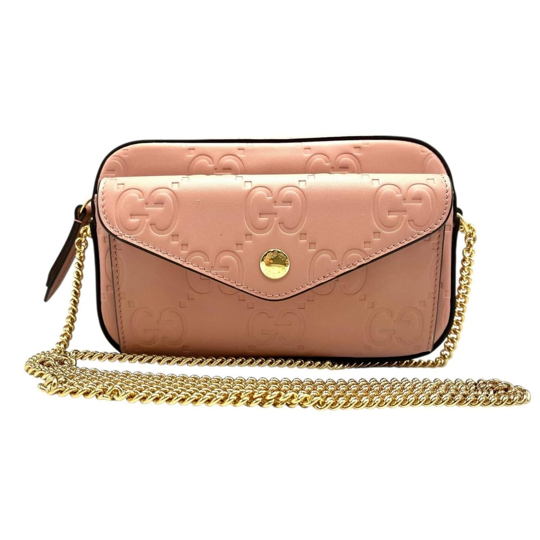 Gucci GG Mini Shoulder Bag 781554 Leather Pink Women's: --- Catalog ---Category: SizeSize (HxWxD): 10cm x 18.5cm x 4cm / 3.93'' x 7.28'' x 1.57''Category: DesignType: Shoulder bagColor: PinkGender: WomenMaterial: Leather Category: GeneralMPN: 781554Brand:
