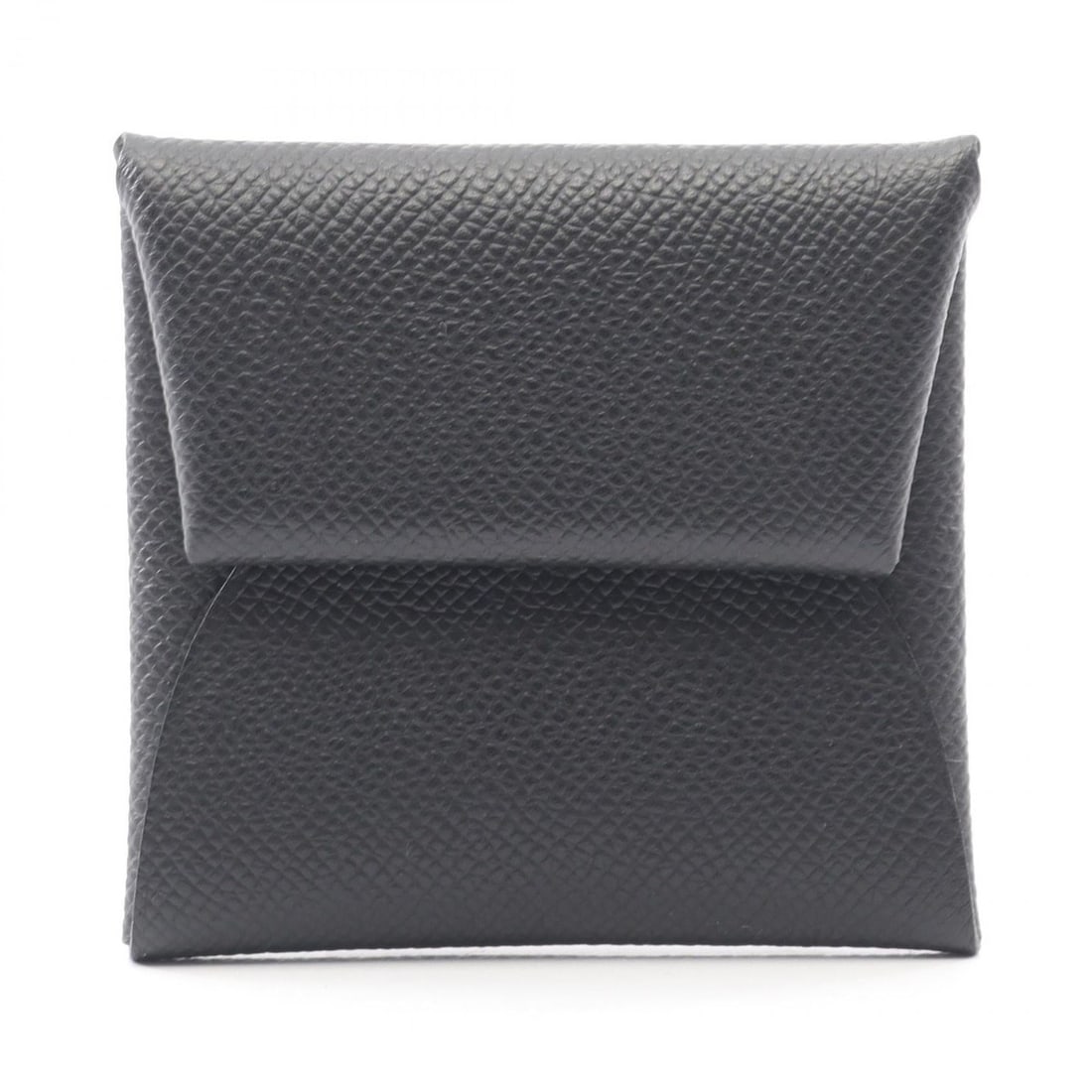 Hermes Hermès Bastia wallet with coin purse, made of calfskin leather and Epsom leather, in black: --- Catalog ---Category: SizeSize (HxWxD): 8cm x 8.5cm x 1cm / 3.14'' x 3.34'' x 0.39''Category: DesignType: Coin purse/coin caseColor: BlackGender: WomenMaterial: Leather Leather/Fur Type: Calfskin,