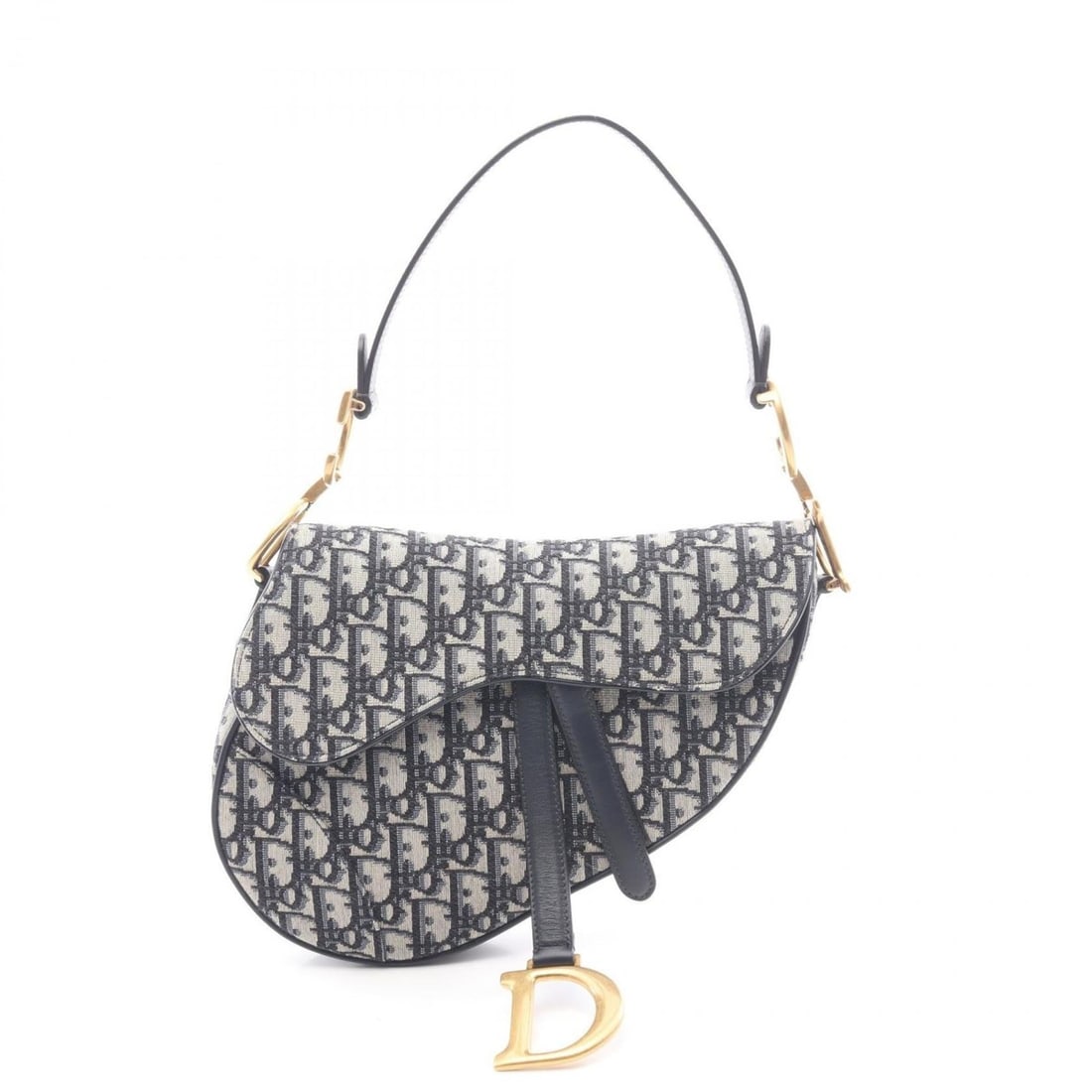 Christian Dior Dior Saddle Bag Oblique Handbag Canvas Leather Women's Ivory Navy: --- Catalog ---Category: SizeSize (HxWxD): 16cm x 24cm x 5cm / 6.29'' x 9.44'' x 1.96''Category: DesignType: Handbag, Saddle bagColor: Ivory, NavyGender: WomenMaterial: Canvas , Leather Category: Gene