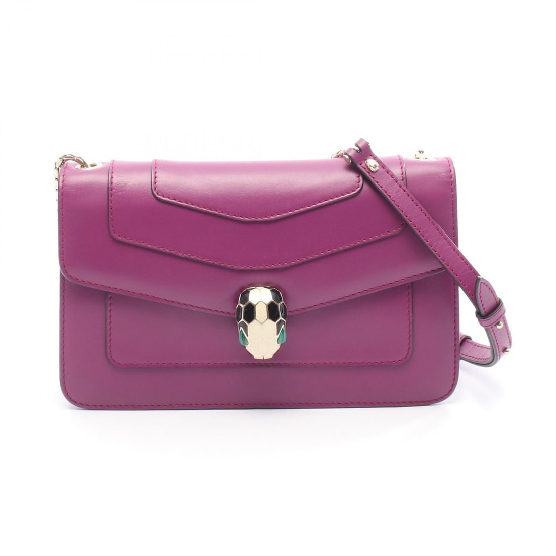 BVLGARI Serpenti Forever Shoulder Bag, Leather, Women's, Pink: --- Catalog ---Category: SizeSize (HxWxD): 14cm x 22cm x 5cm / 5.51'' x 8.66'' x 1.96''Category: DesignType: Shoulder bagColor: PinkGender: WomenMaterial: Leather Category: GeneralBrand: Bvlgari--- It