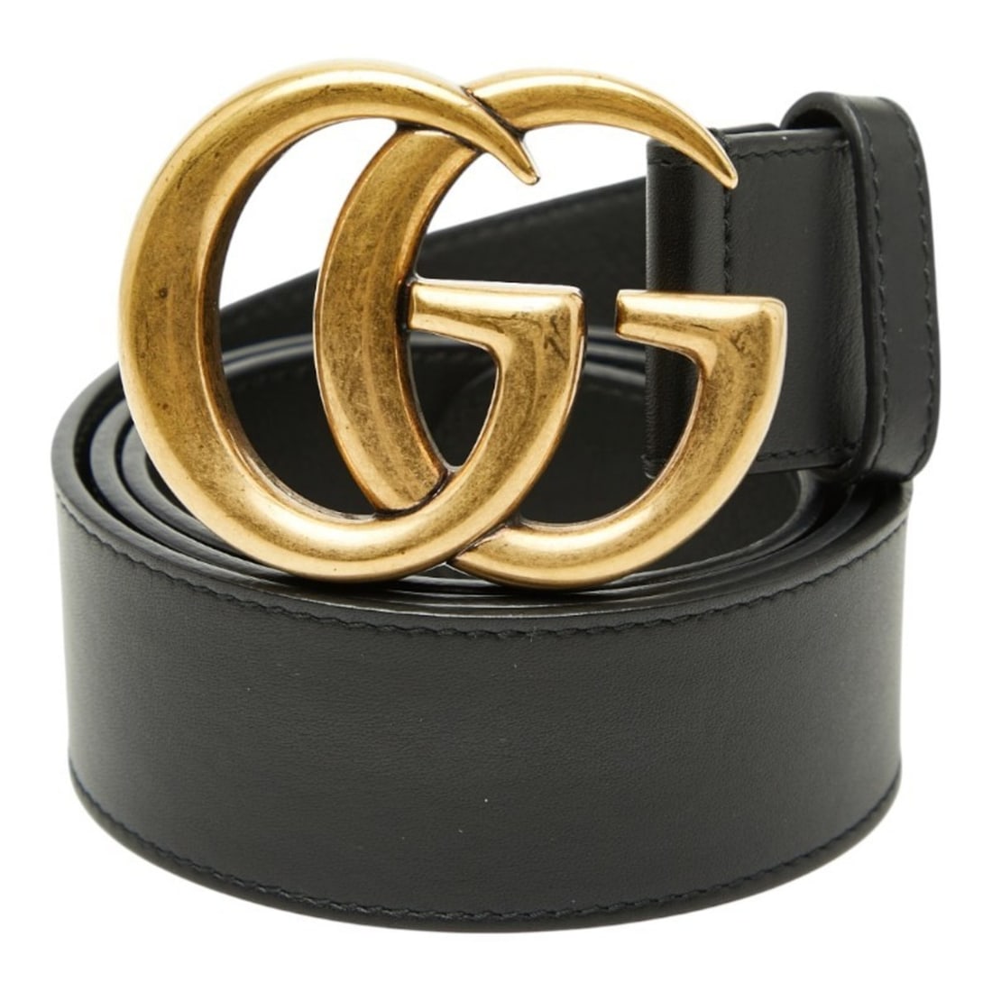 Gucci GG Marmont Double G Belt, Sizes 85 and 34, Black Leather, Men's, 400593: --- Catalog ---Category: SizeLength: 79.5cm - 89.5cm / 31.29'' - 35.23''Category: DesignType: Standard beltColor: BlackGender: MenMaterial (Strap): Leather Category: GeneralMPN: 400593Brand: GucciCoun