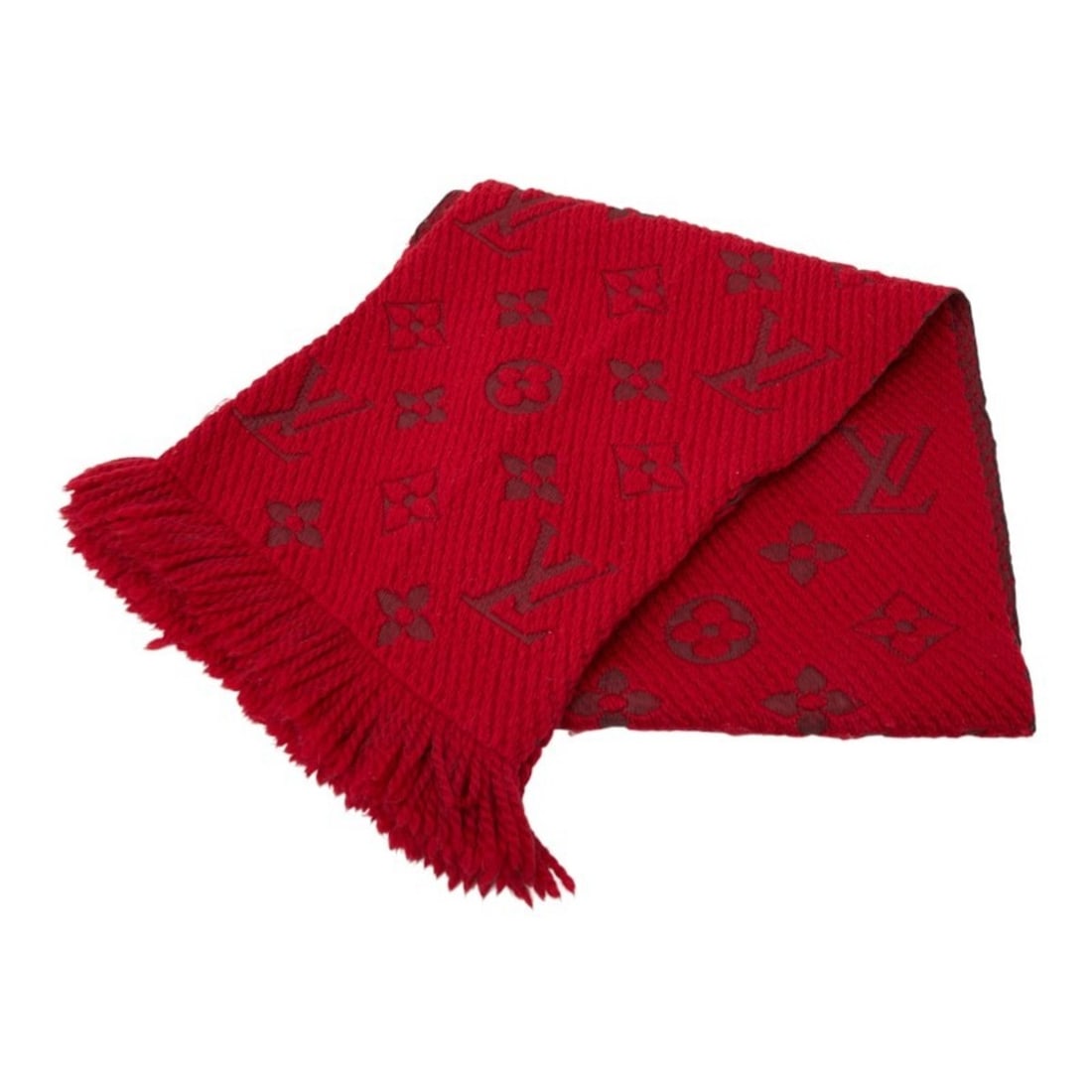 Louis Vuitton Echarpe Logomania Scarf M72432 Red Wool and Silk Women's LOUIS VUITTON: --- Catalog ---Category: SizeSize (LxW): 1.56m x 30.5cm / 61.41'' x 12''Category: DesignType: StoleColor: Red colorGender: WomenMaterial: Wool , Silk Category: GeneralMPN: 1-0252174Brand: Louis Vuitto